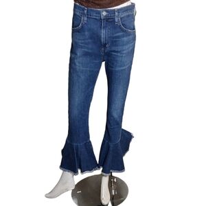 CITIZENS OF HUMANITY DREW FLOUNCE  MEDIUM WASH BLUE JEANS SIZE 29